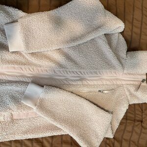 Soybu Kids Sherpa Jacket in Soft Pink and Cream